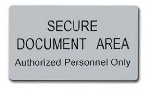 Secure Document Area